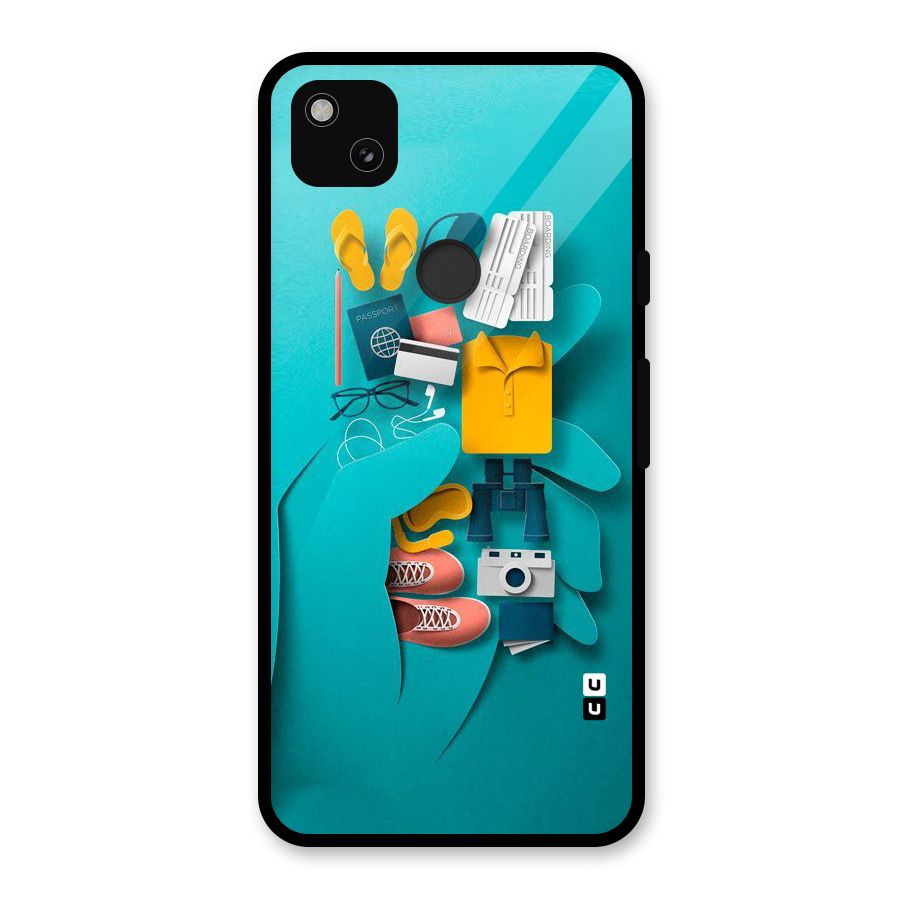 Vacay Vibes Glass Back Case for Google Pixel 4a