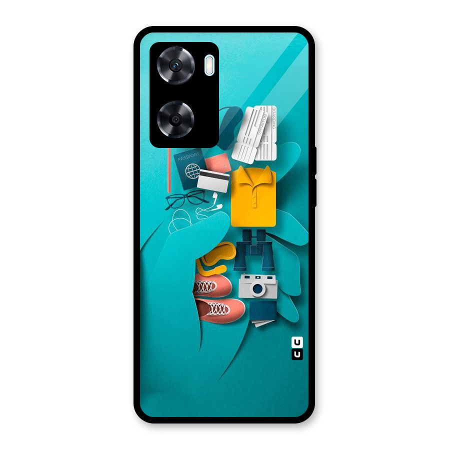 Vacay Vibes Glass Back Case for Oppo A77