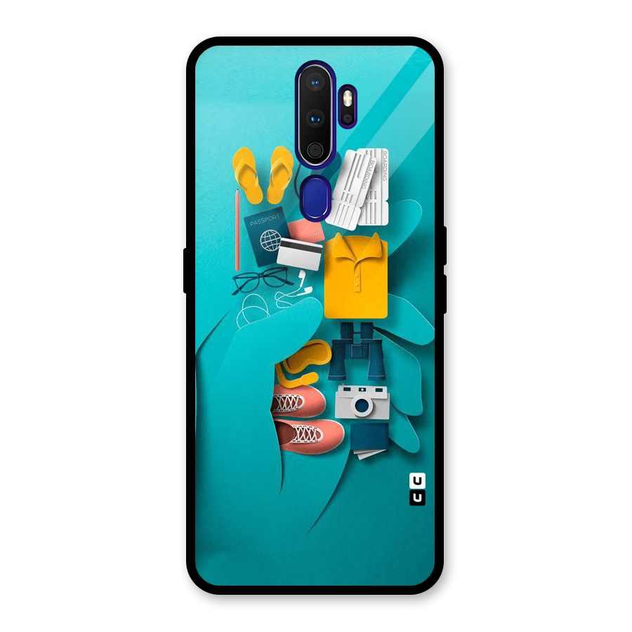 Vacay Vibes Glass Back Case for Oppo A9 (2020)
