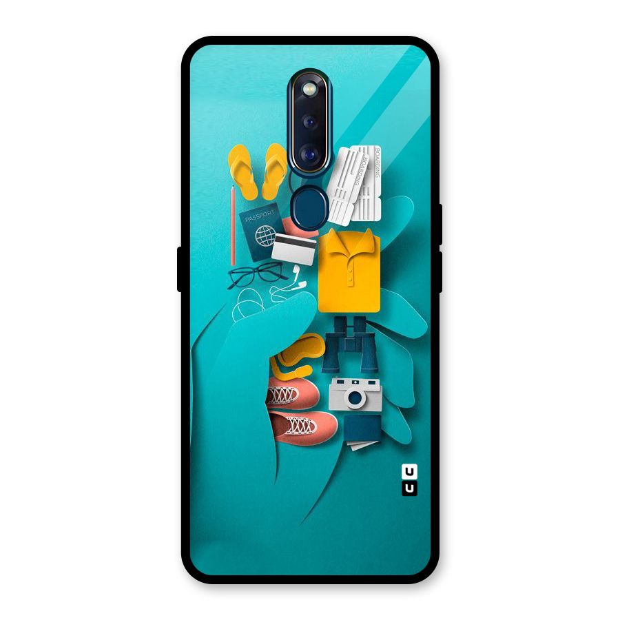 Vacay Vibes Glass Back Case for Oppo F11 Pro