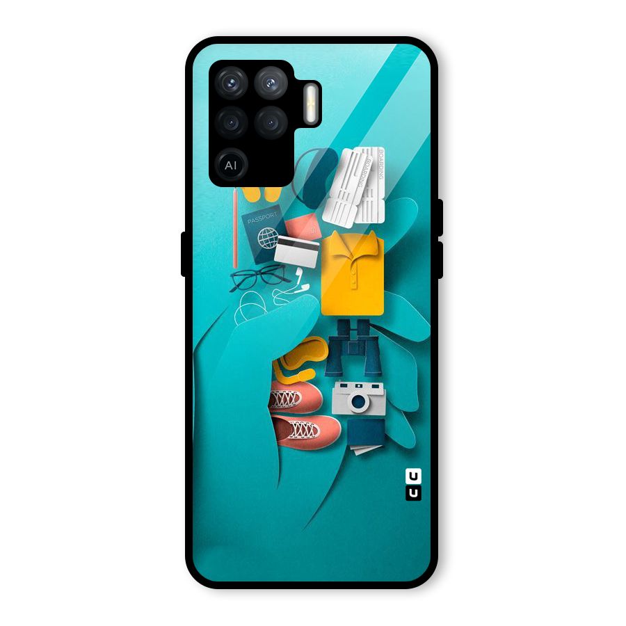 Vacay Vibes Glass Back Case for Oppo F19 Pro
