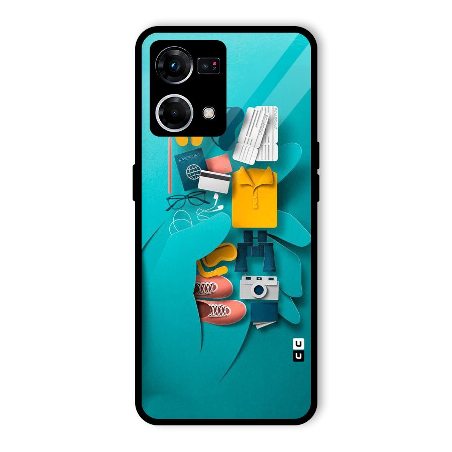 Vacay Vibes Glass Back Case for Oppo F21s Pro 4G