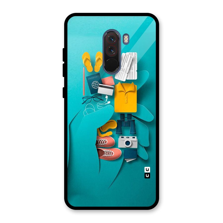Vacay Vibes Glass Back Case for Poco F1