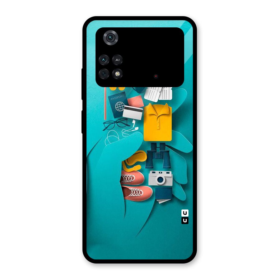 Vacay Vibes Glass Back Case for Poco M4 Pro 4G