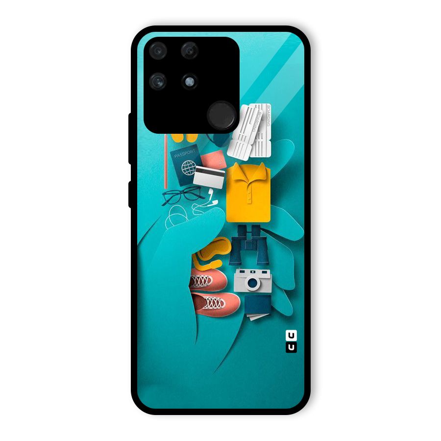 Vacay Vibes Glass Back Case for Realme Narzo 50A