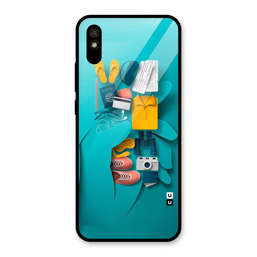 Vacay Vibes Glass Back Case for Redmi 9A