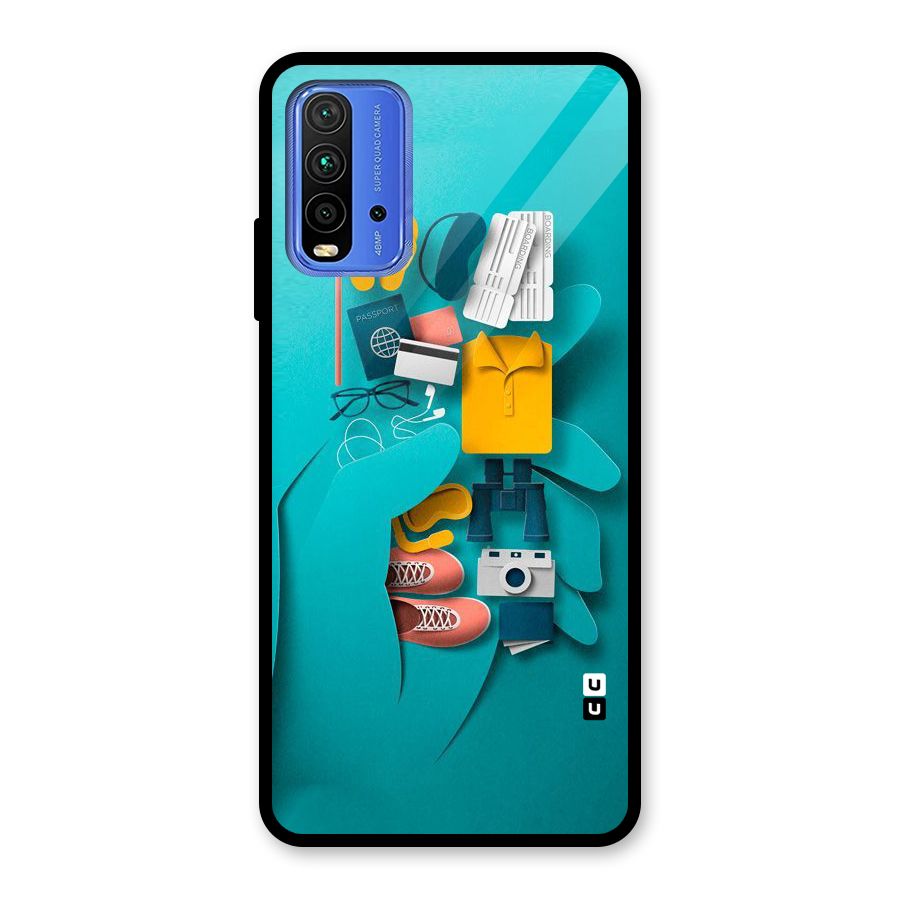Vacay Vibes Glass Back Case for Redmi 9 Power
