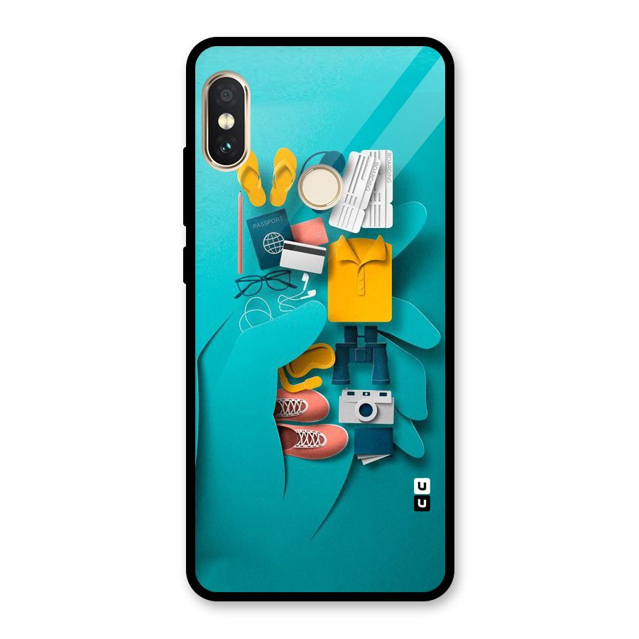 Vacay Vibes Glass Back Case for Redmi Note 5 Pro