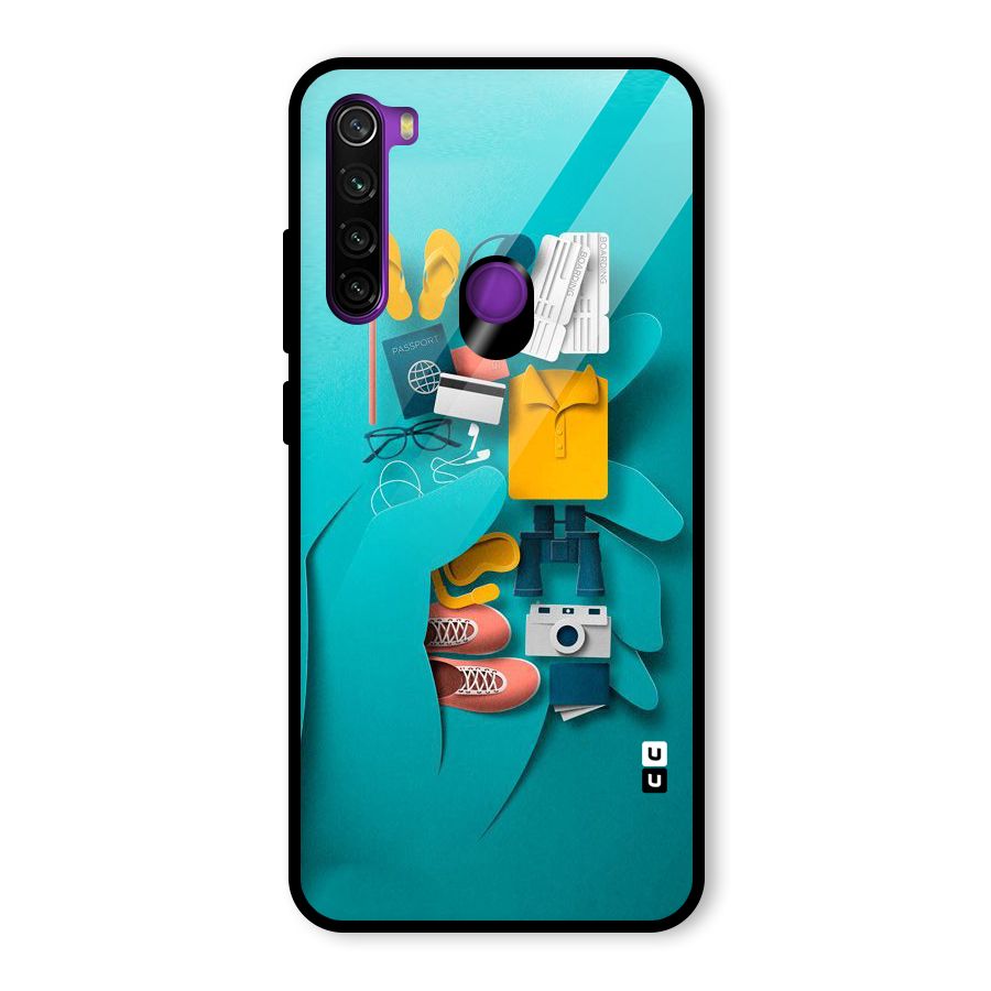 Vacay Vibes Glass Back Case for Redmi Note 8
