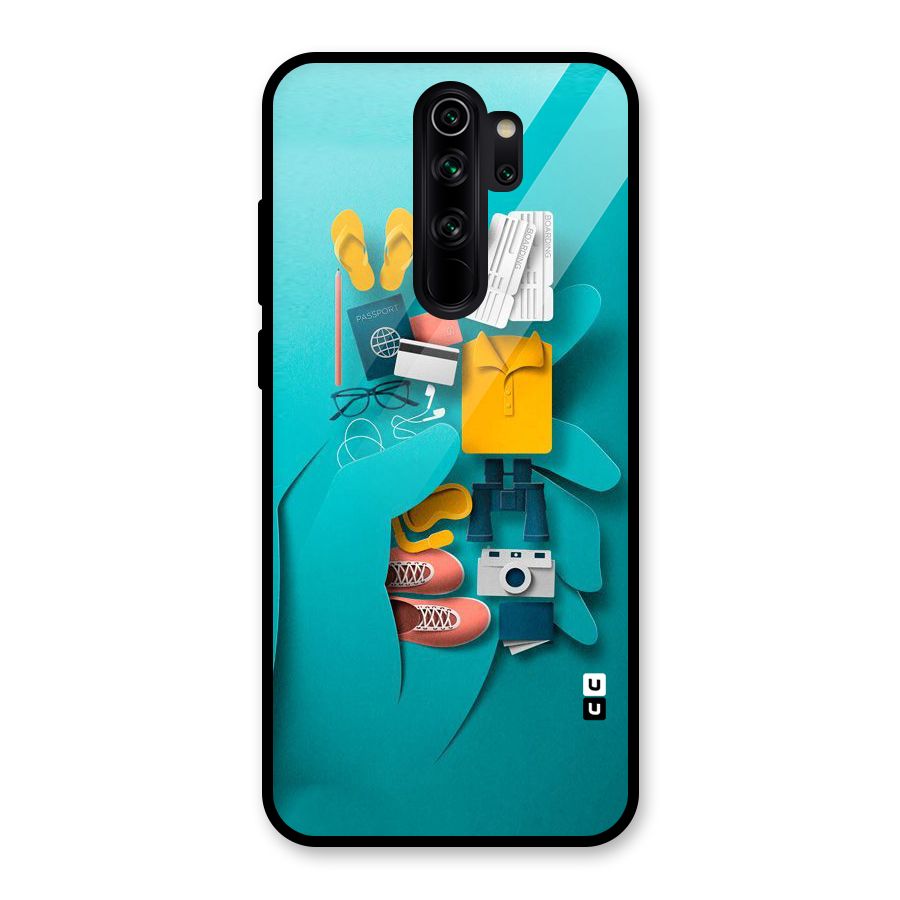 Vacay Vibes Glass Back Case for Redmi Note 8 Pro