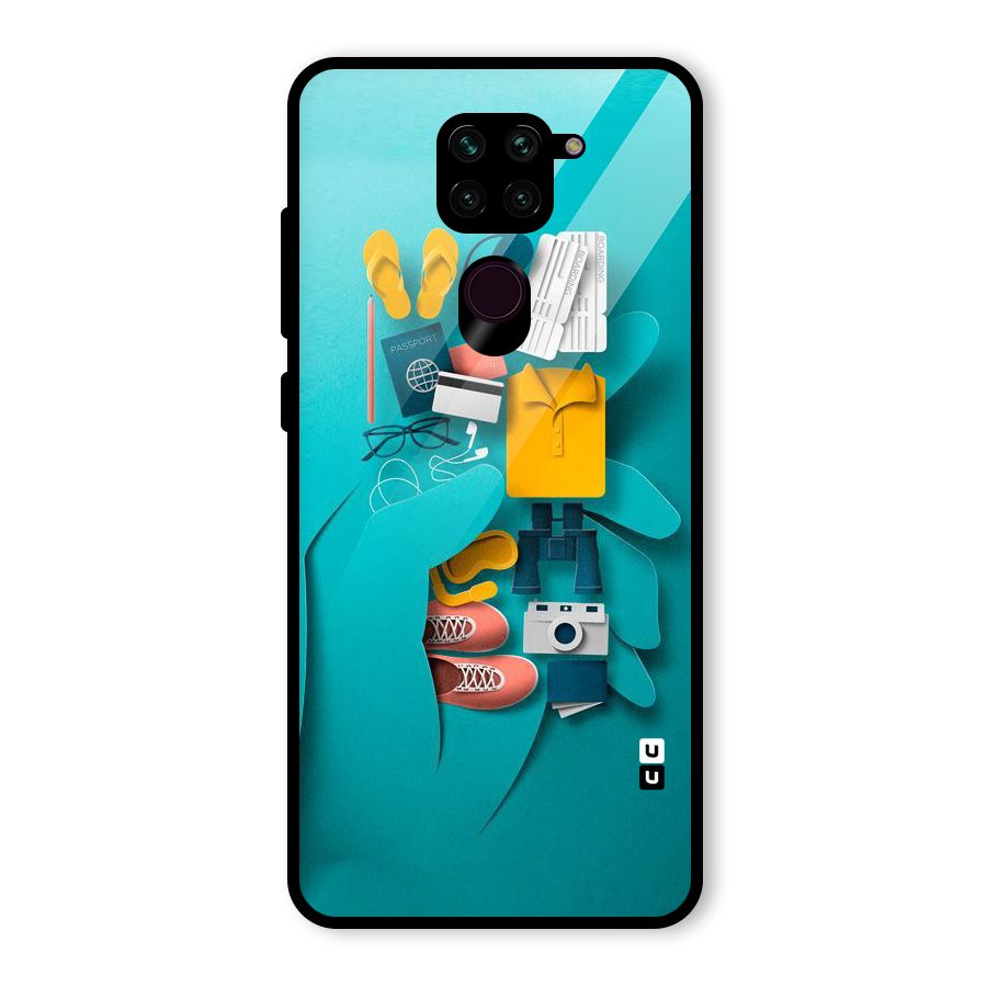 Vacay Vibes Glass Back Case for Redmi Note 9
