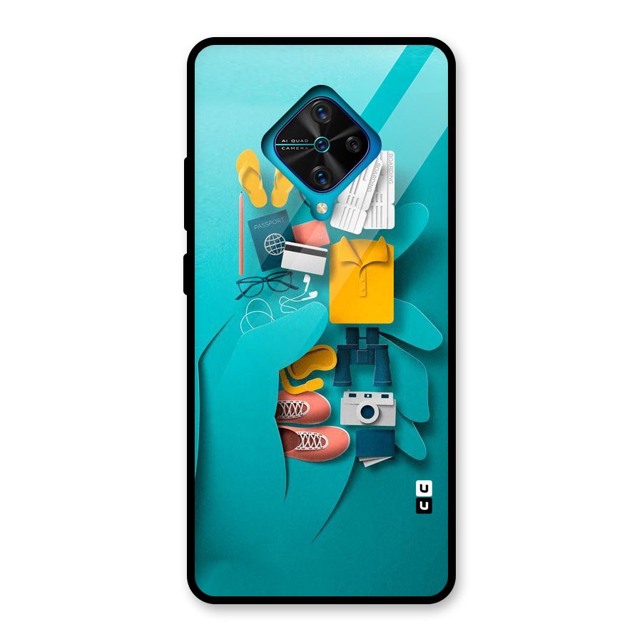 Vacay Vibes Glass Back Case for Vivo S1 Pro