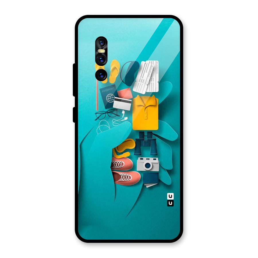Vacay Vibes Glass Back Case for Vivo V15 Pro