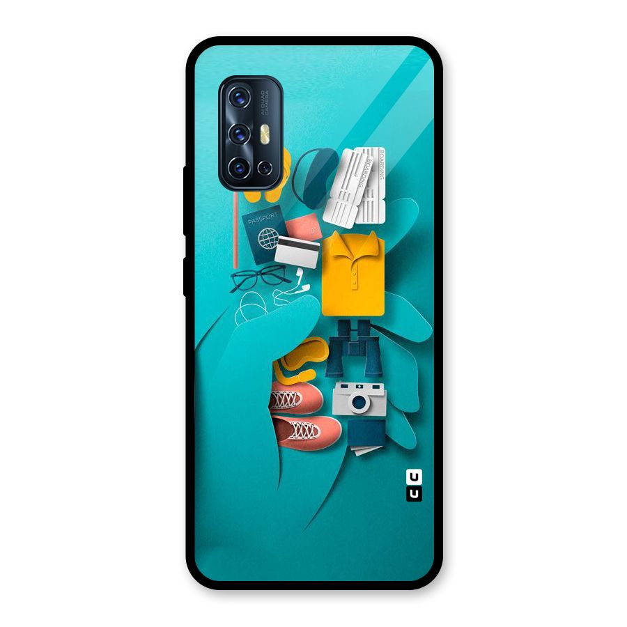 Vacay Vibes Glass Back Case for Vivo V17