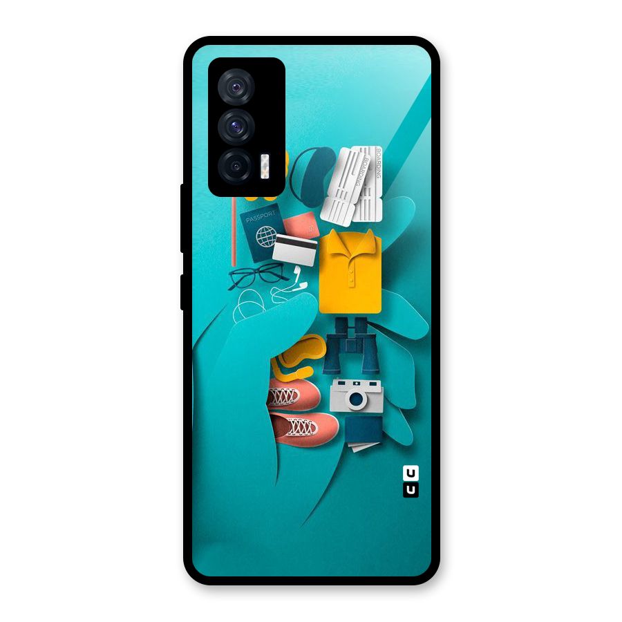 Vacay Vibes Glass Back Case for Vivo iQOO 7 5G