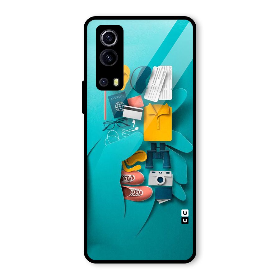 Vacay Vibes Glass Back Case for Vivo iQOO Z3