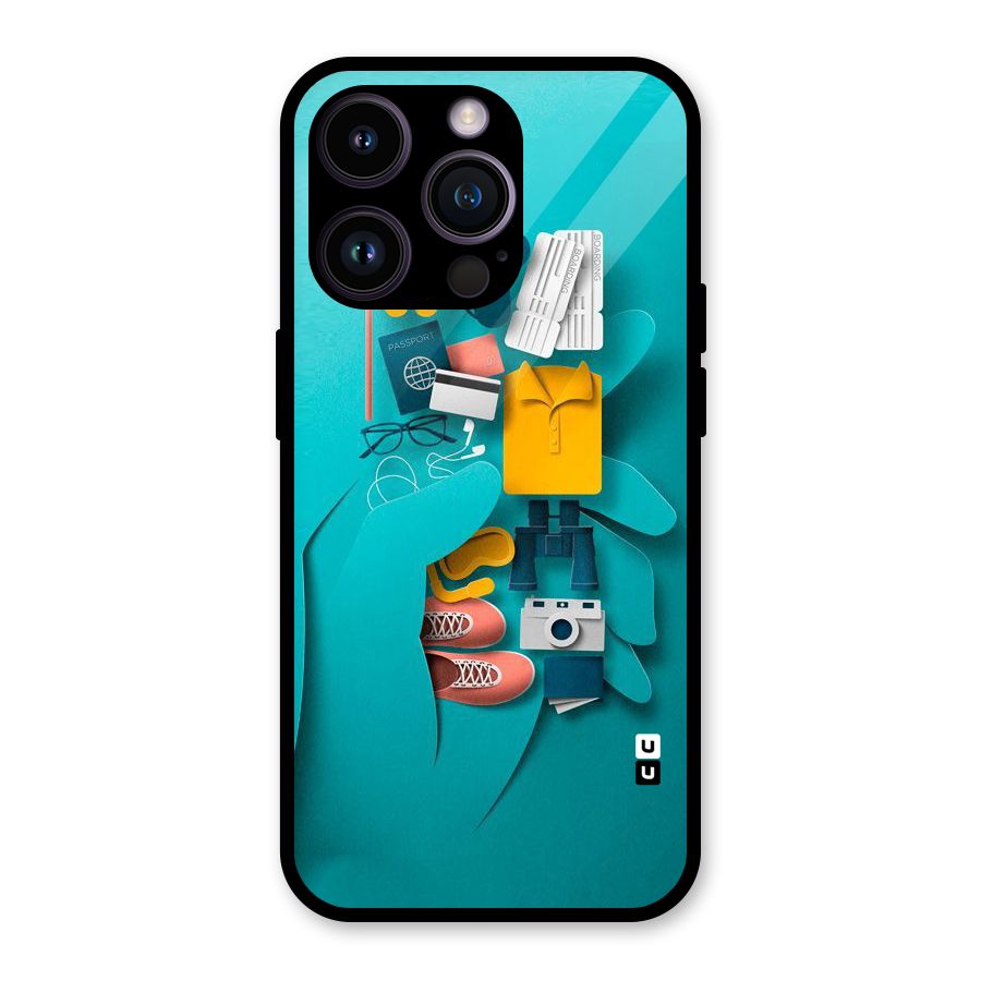 Vacay Vibes Glass Back Case for iPhone 14 Pro
