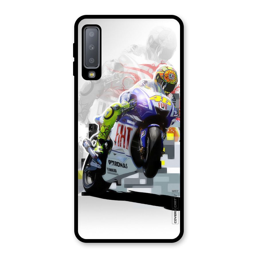 Valentino Rossi Glass Back Case for Galaxy A7 (2018)