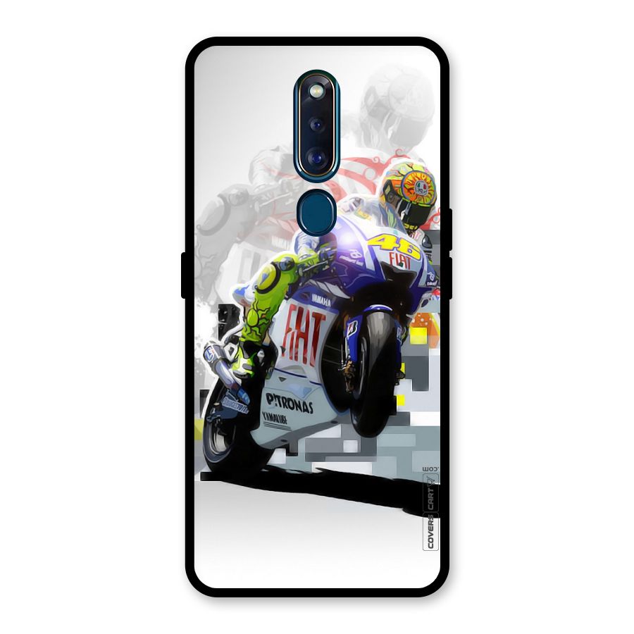 Valentino Rossi Glass Back Case for Oppo F11 Pro