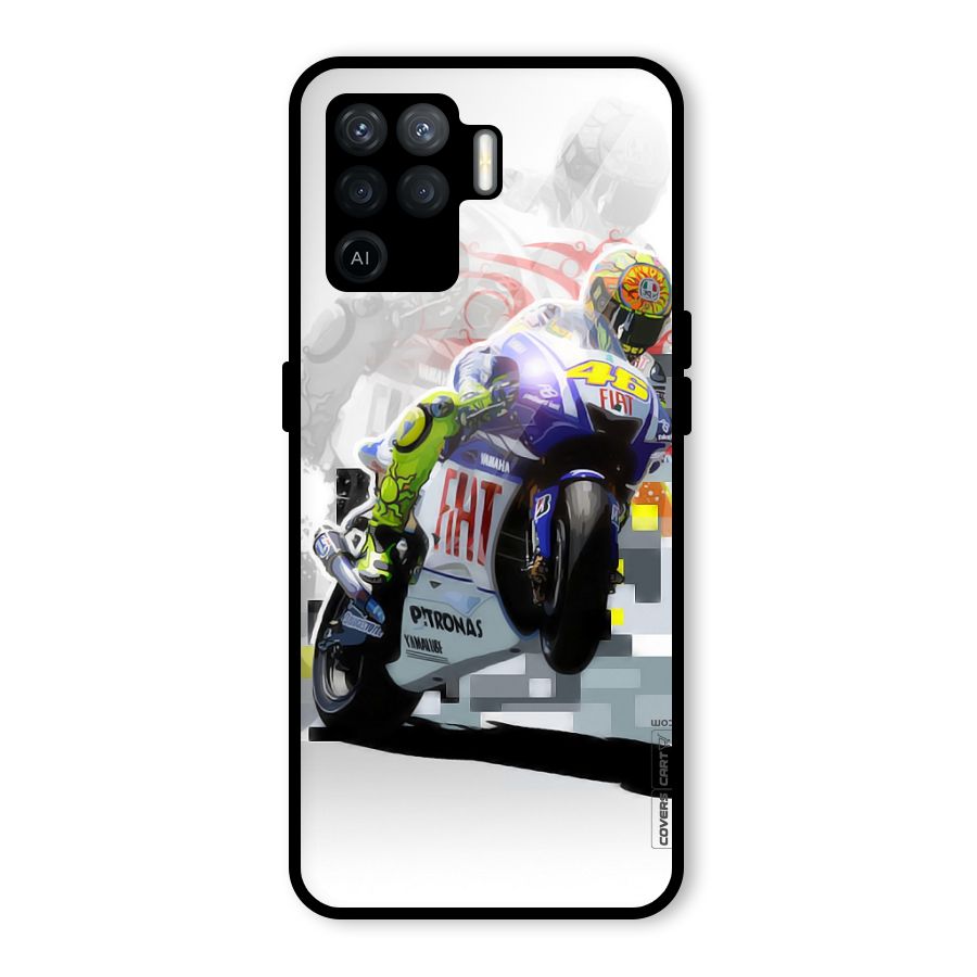 Valentino Rossi Glass Back Case for Oppo F19 Pro