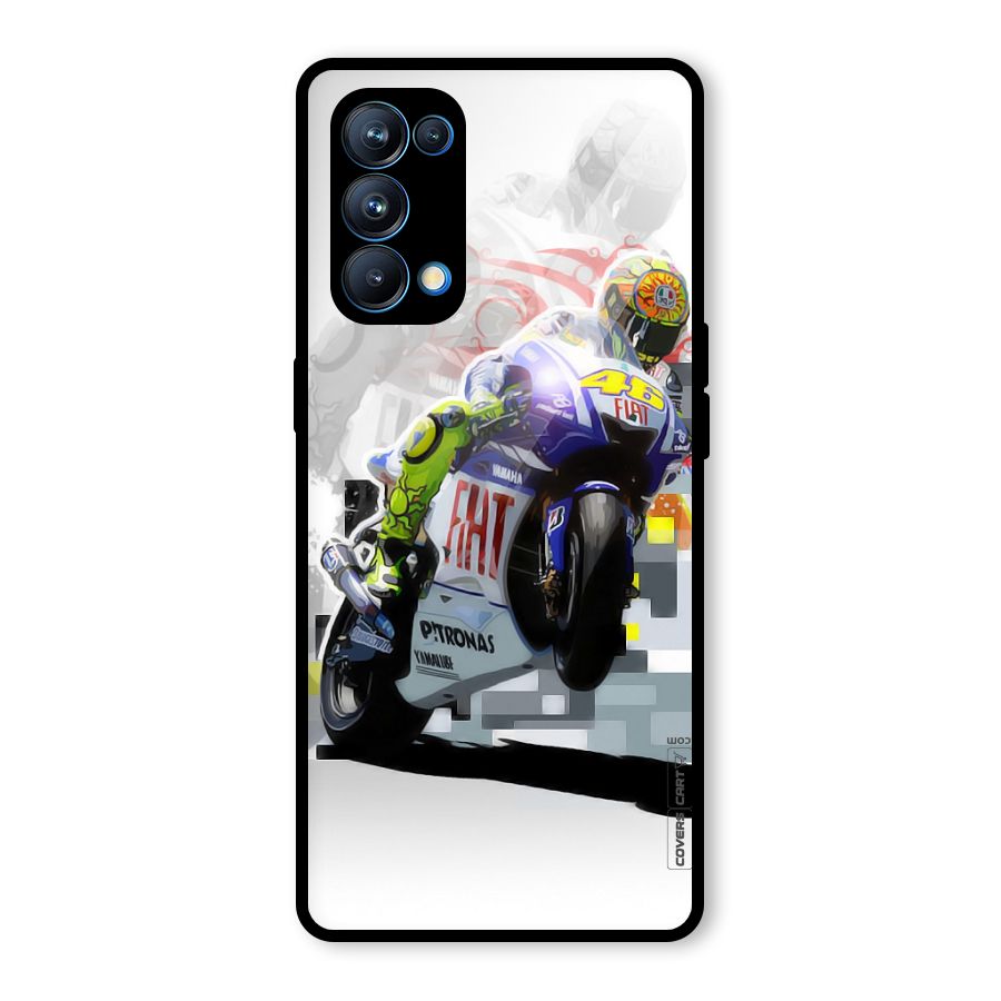 Valentino Rossi Glass Back Case for Oppo Reno5 Pro 5G