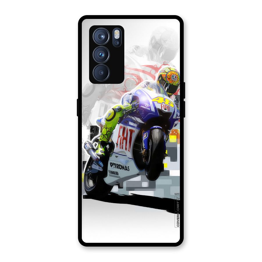 Valentino Rossi Glass Back Case for Oppo Reno6 Pro 5G