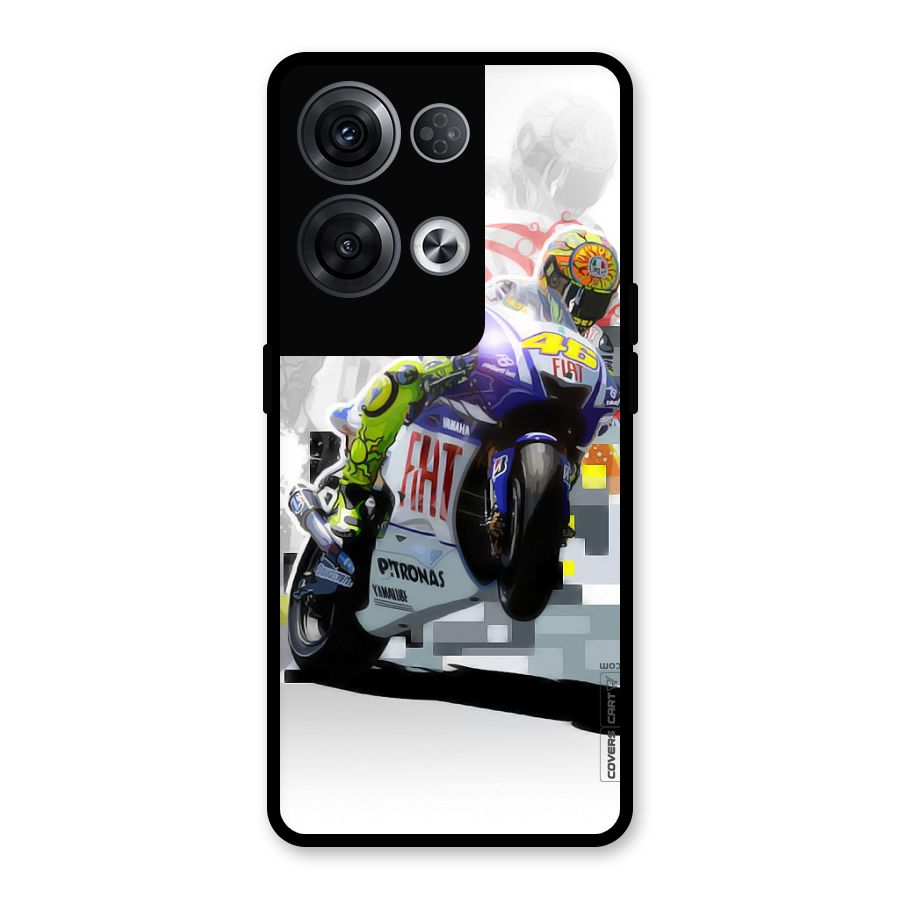 Valentino Rossi Glass Back Case for Oppo Reno8 Pro 5G