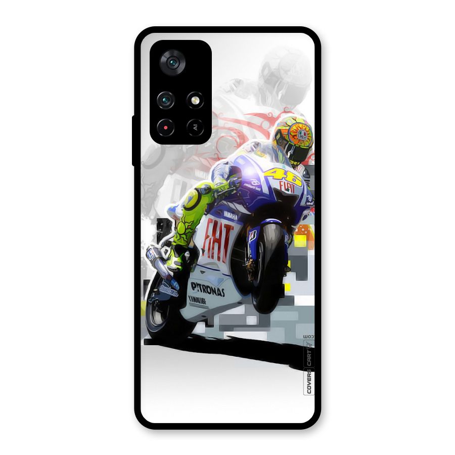Valentino Rossi Glass Back Case for Poco M4 Pro 5G