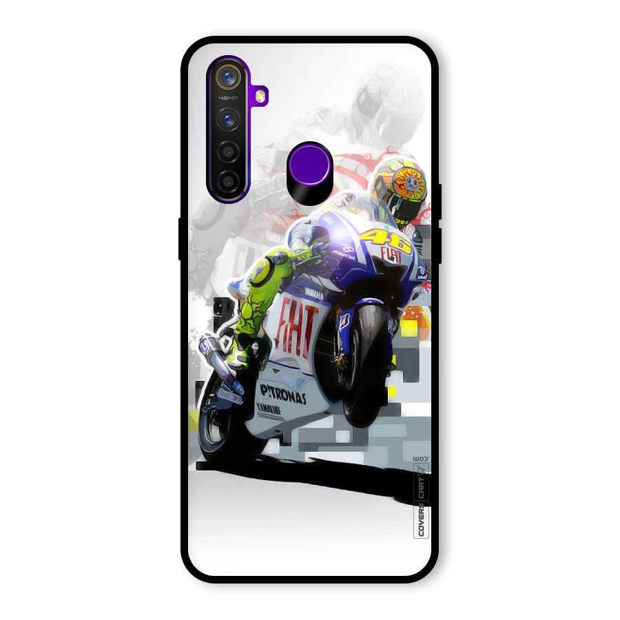 Valentino Rossi Glass Back Case for Realme 5 Pro