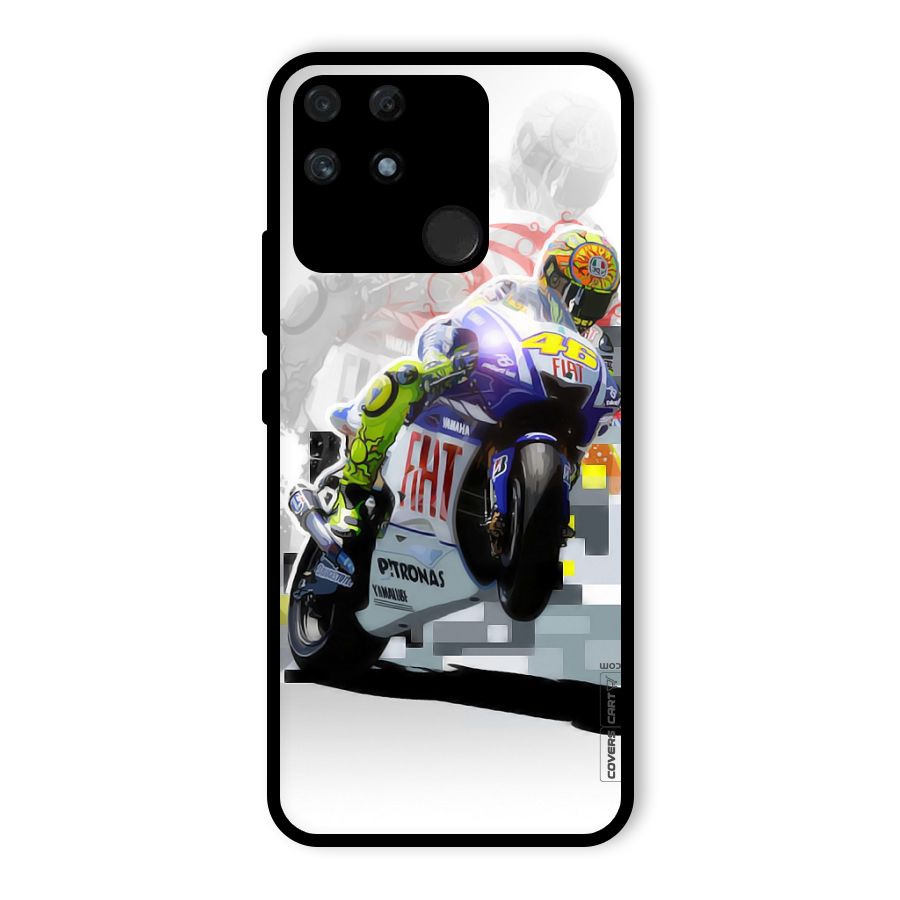 Valentino Rossi Glass Back Case for Realme Narzo 50A