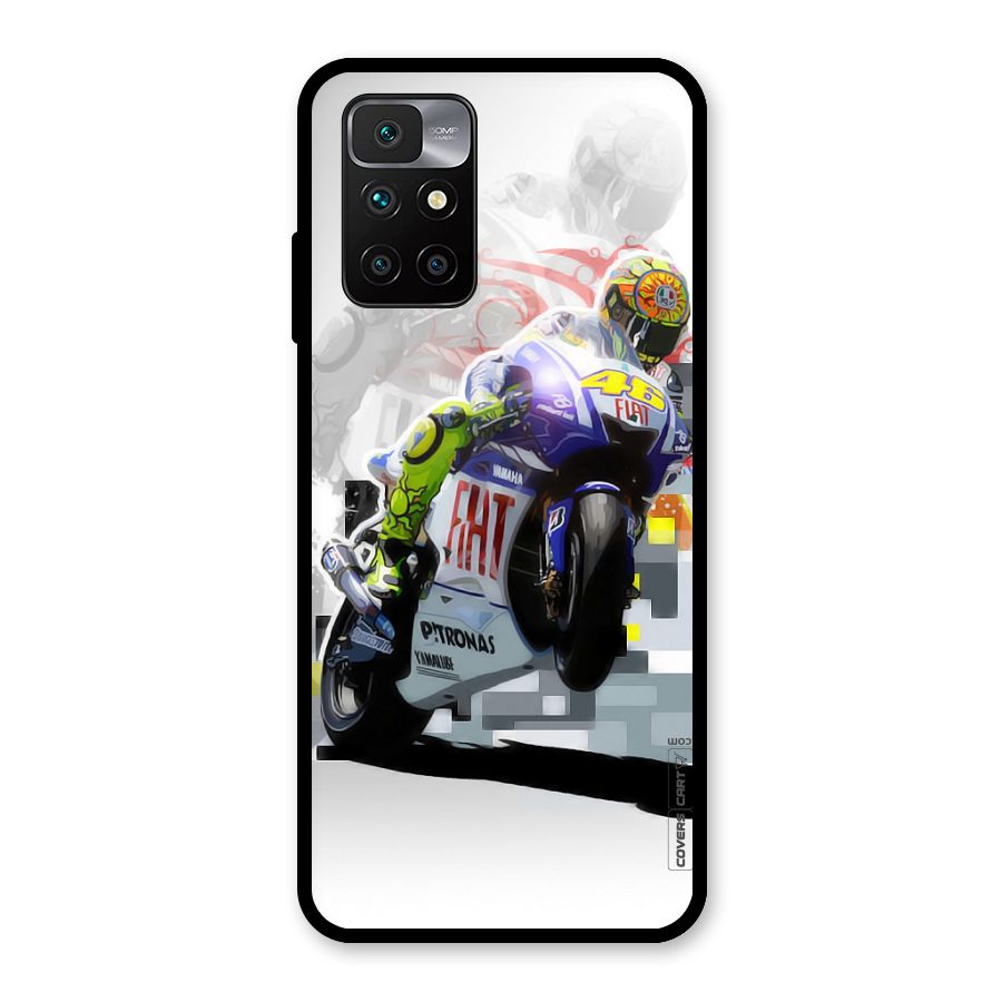 Valentino Rossi Glass Back Case for Redmi 10 Prime