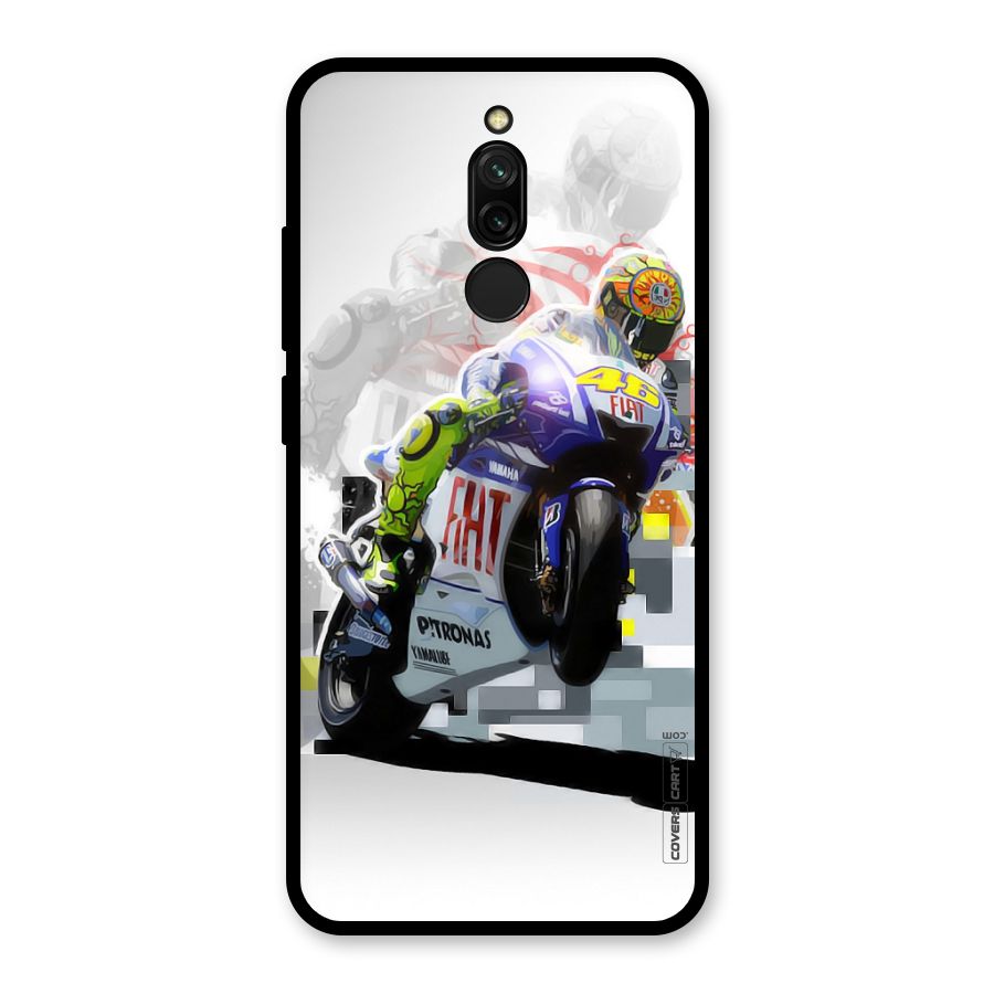 Valentino Rossi Glass Back Case for Redmi 8