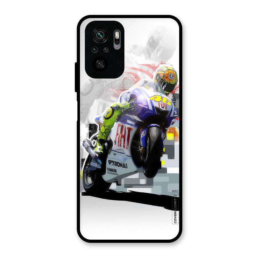 Valentino Rossi Glass Back Case for Redmi Note 10S