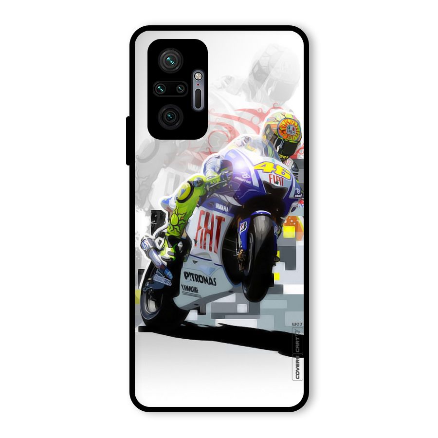 Valentino Rossi Glass Back Case for Redmi Note 10 Pro Max