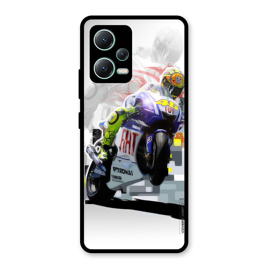 Valentino Rossi Glass Back Case for Redmi Note 12 5G