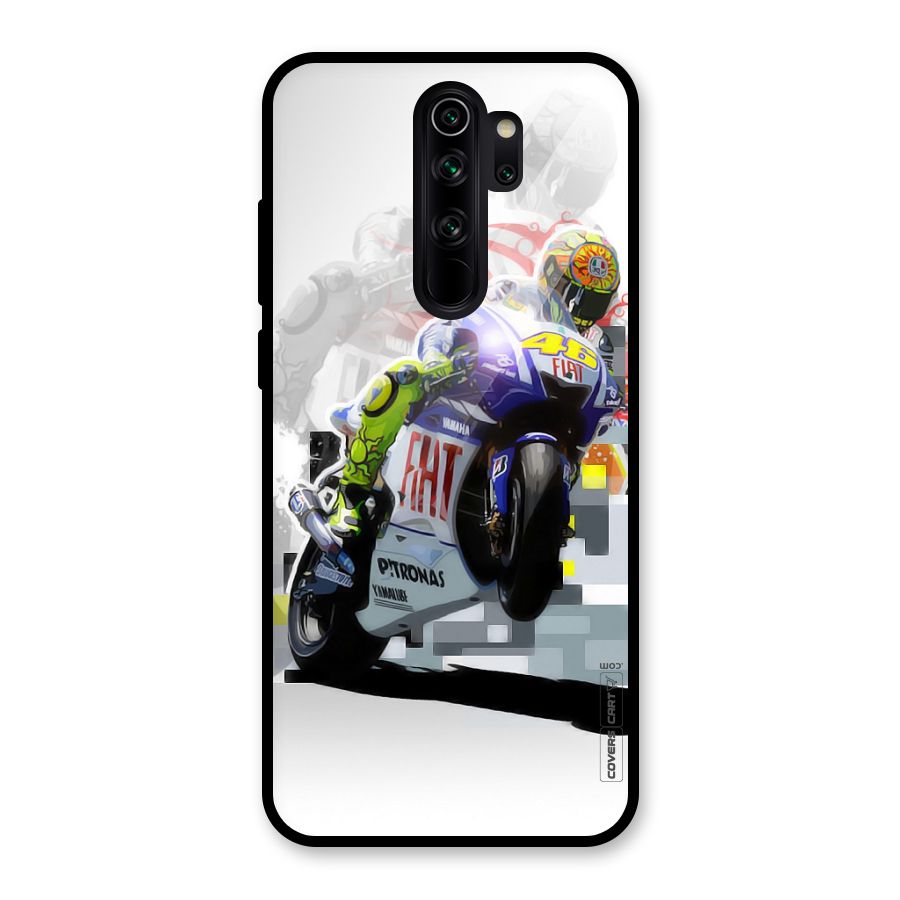 Valentino Rossi Glass Back Case for Redmi Note 8 Pro