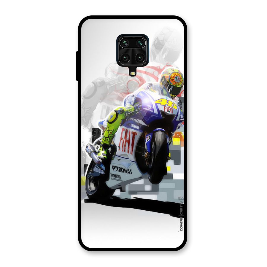 Valentino Rossi Glass Back Case for Redmi Note 9 Pro Max