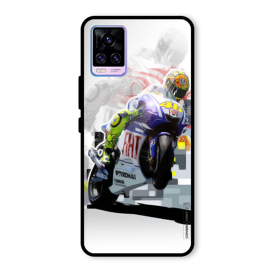 Valentino Rossi Glass Back Case for Vivo V20 Pro