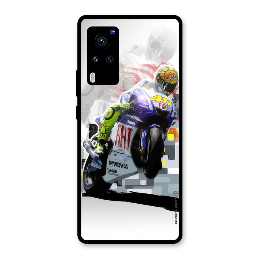 Valentino Rossi Glass Back Case for Vivo X60 Pro
