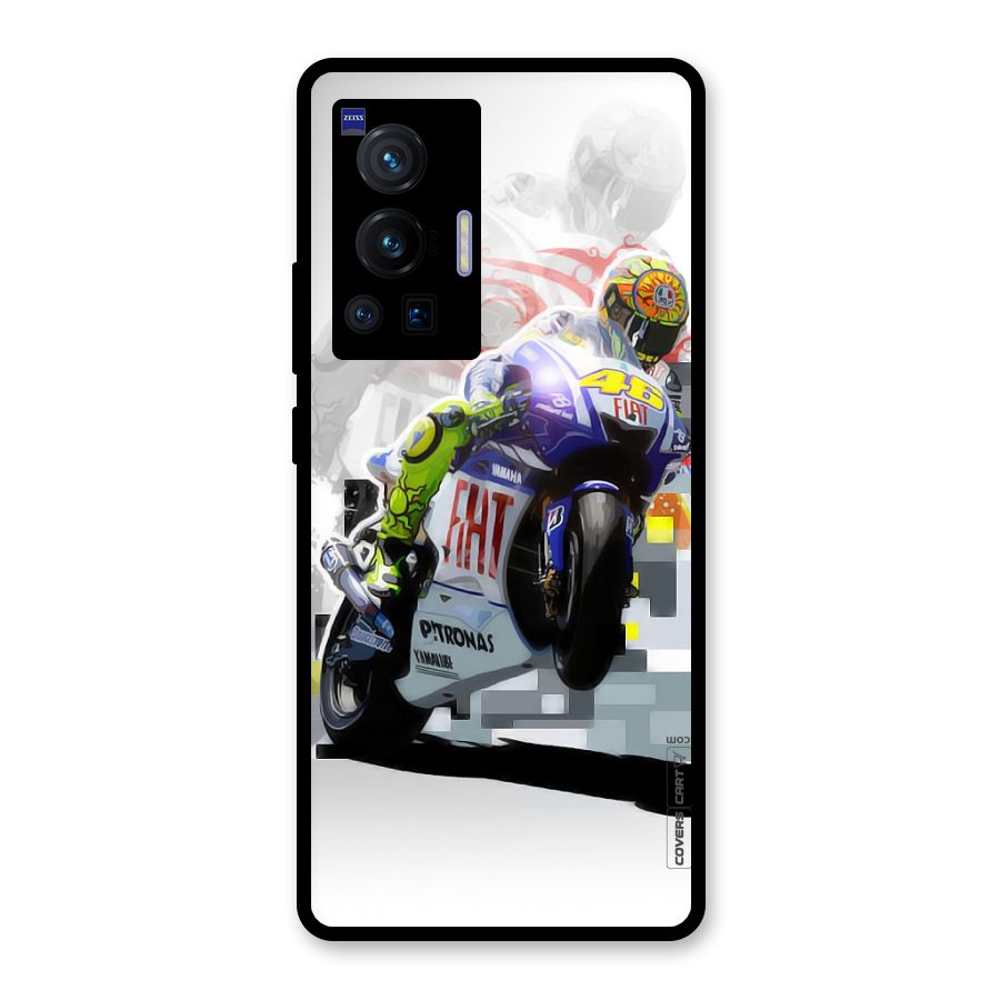 Valentino Rossi Glass Back Case for Vivo X70 Pro
