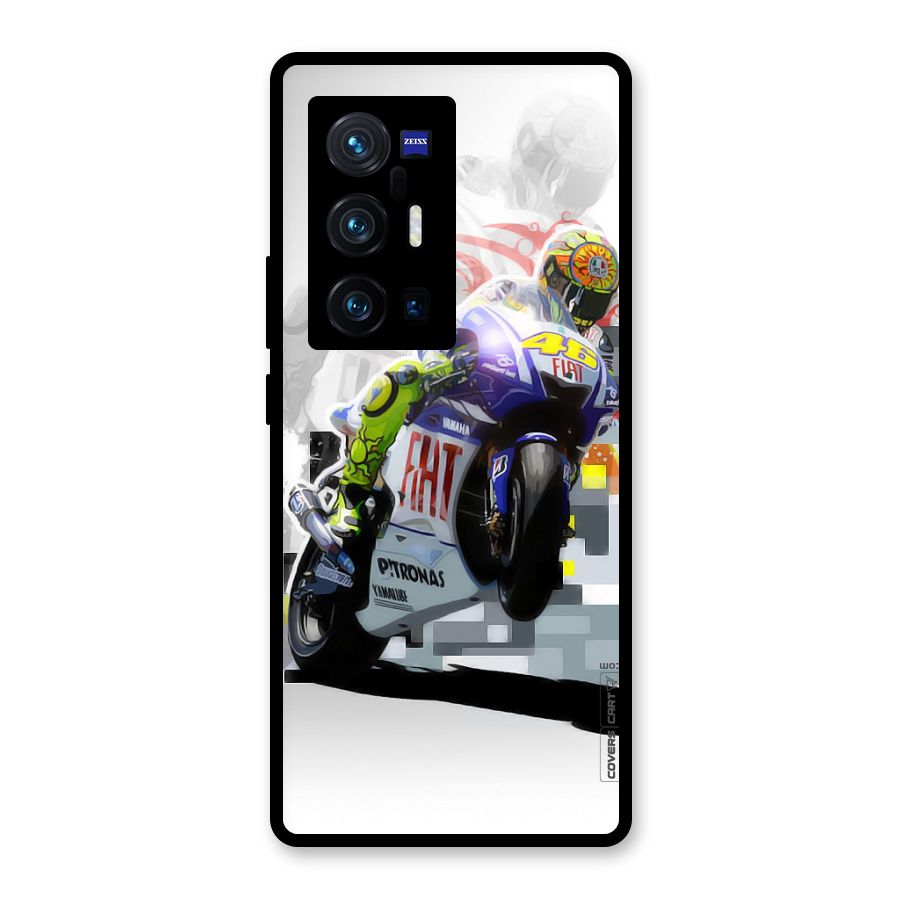 Valentino Rossi Glass Back Case for Vivo X70 Pro Plus