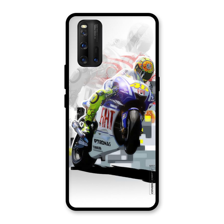 Valentino Rossi Glass Back Case for Vivo iQOO 3