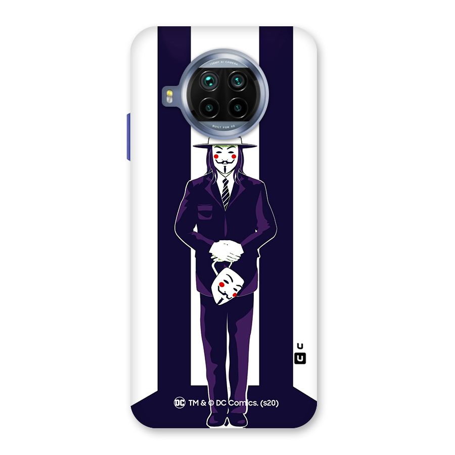 Vendetta Gentleman Holding Mask Illustration Back Case for Mi 10i
