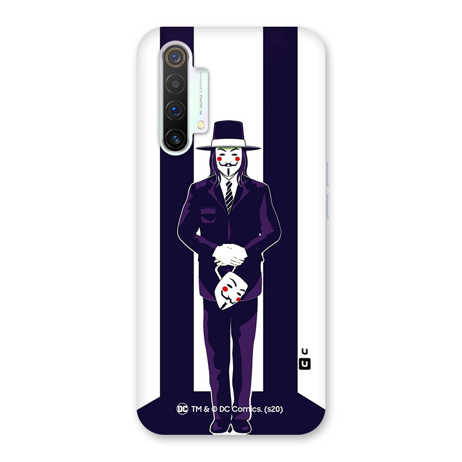 Vendetta Gentleman Holding Mask Illustration Back Case for Realme X3 SuperZoom