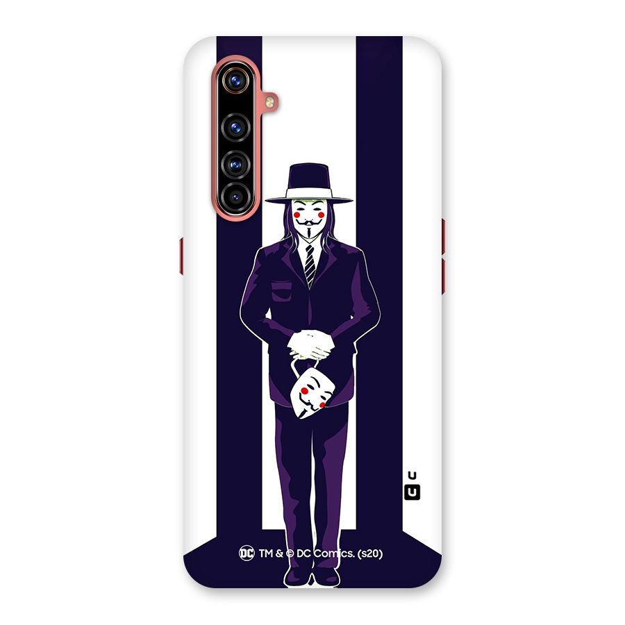 Vendetta Gentleman Holding Mask Illustration Back Case for Realme X50 Pro