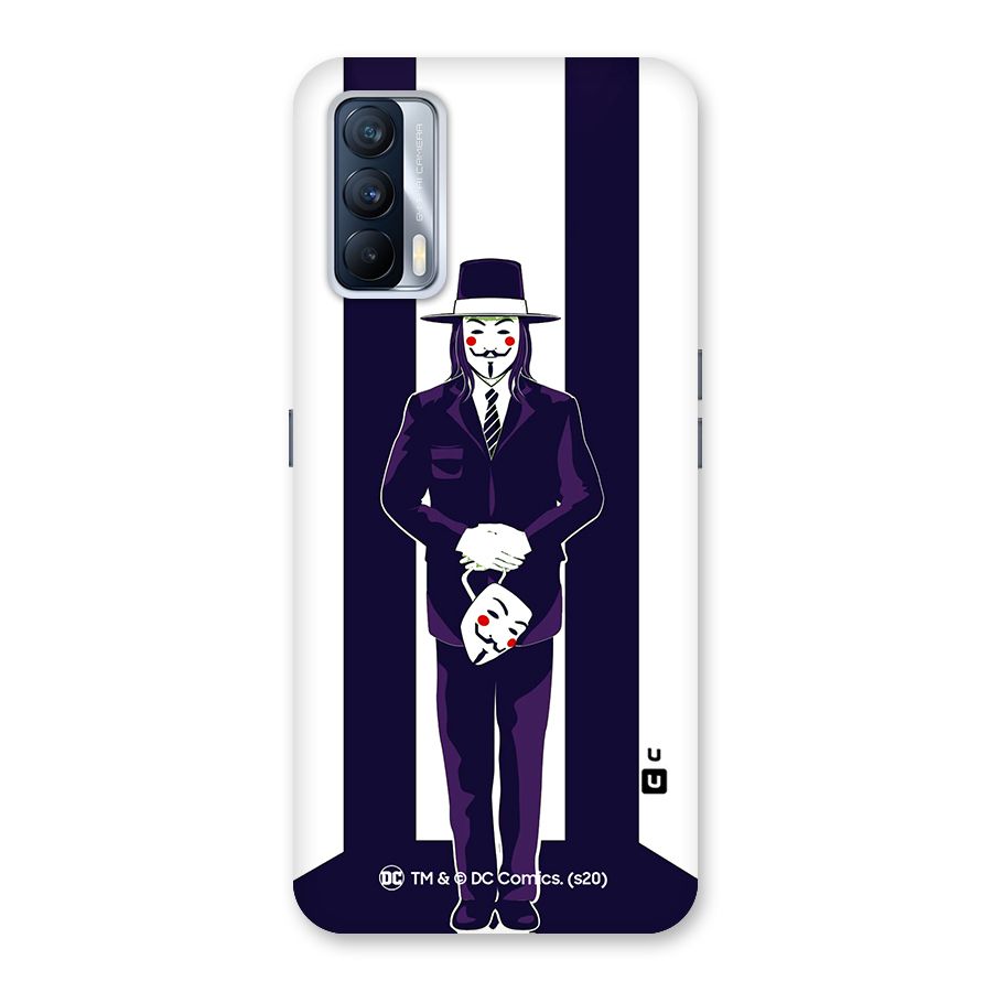 Vendetta Gentleman Holding Mask Illustration Back Case for Realme X7