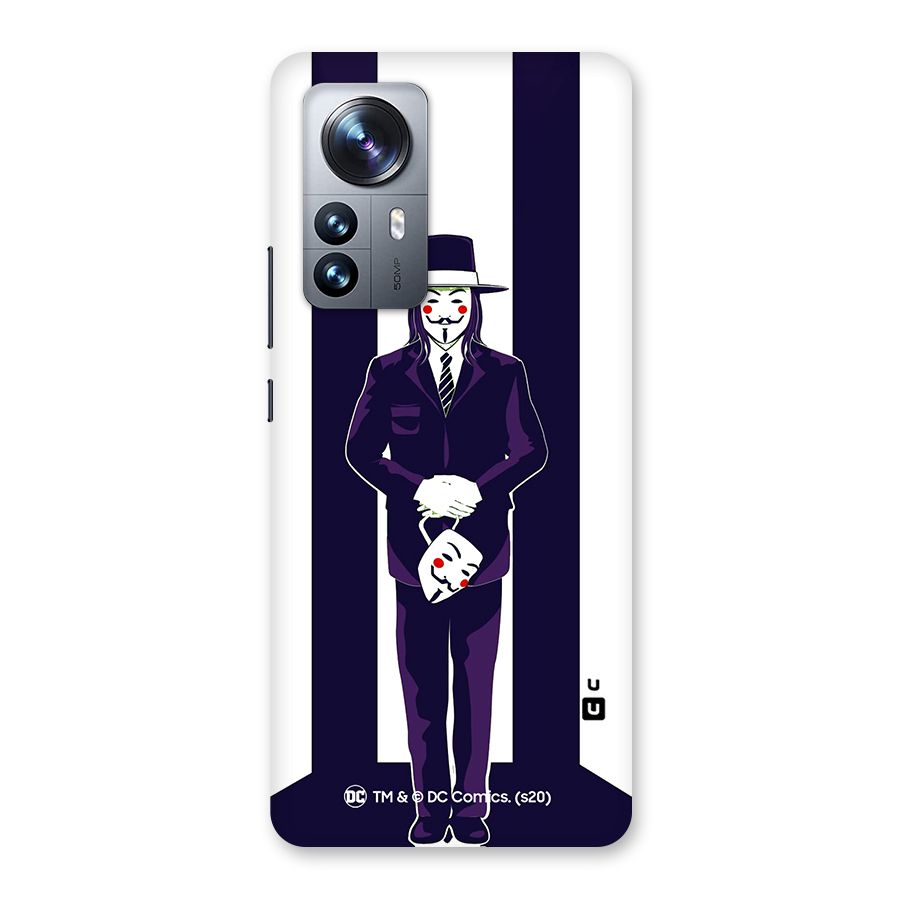 Vendetta Gentleman Holding Mask Illustration Back Case for Xiaomi 12 Pro