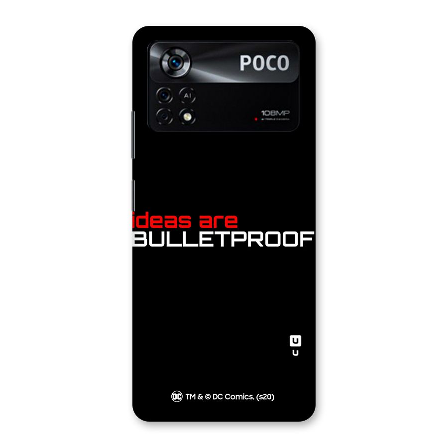 Vendetta Ideas are Bulletproof Back Case for Poco X4 Pro 5G