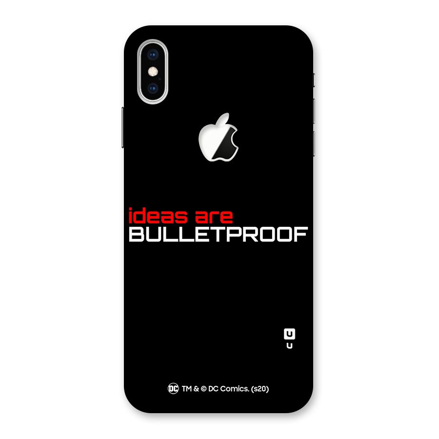 Vendetta Ideas are Bulletproof Back Case for iPhone XS Max Apple Cut