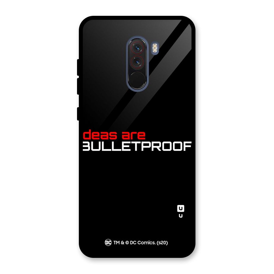 Vendetta Ideas are Bulletproof Glass Back Case for Poco F1